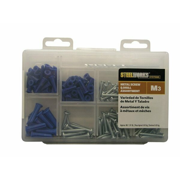 Hillman 3/8 in. D X 1 in. L Plastic/Stainless Steel Pan Head Anchor Kit 213 pk, 6PK 130252